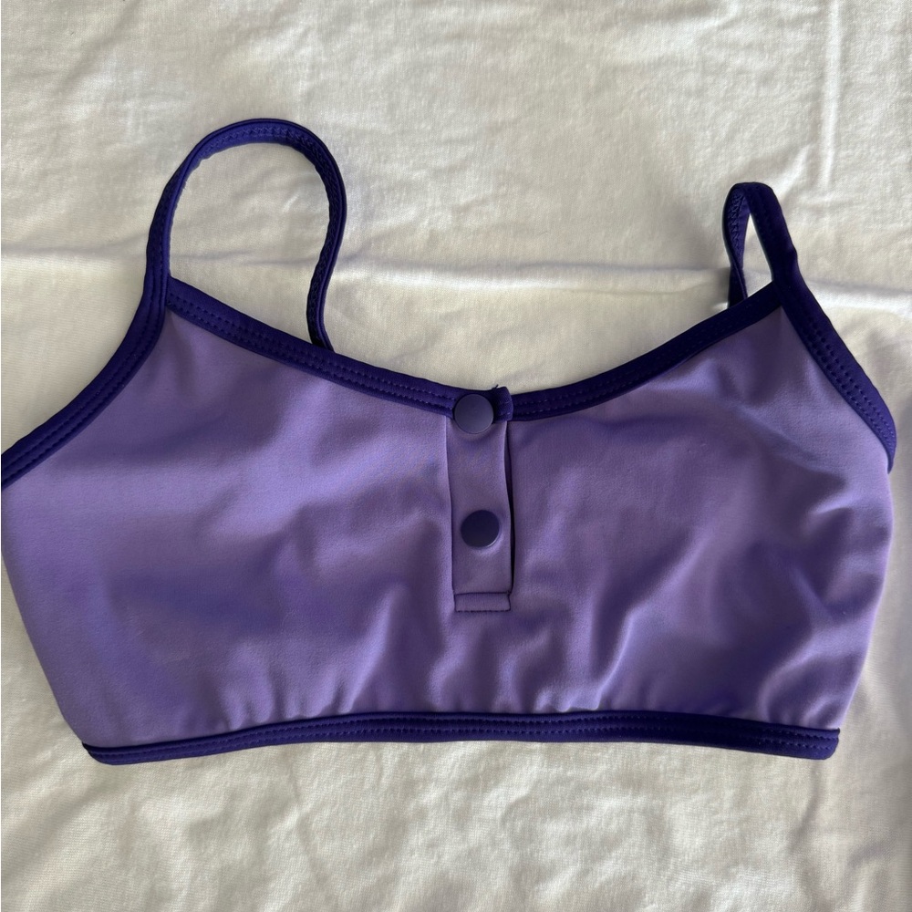 Purple Kids Sports Bra